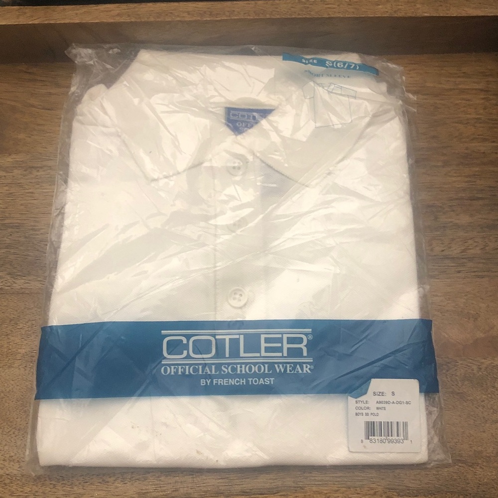 Cotler Official School Wear Kids White Polo Shirt by French Toast